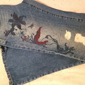 HINT Wide leg boho vibe sz5 jeans